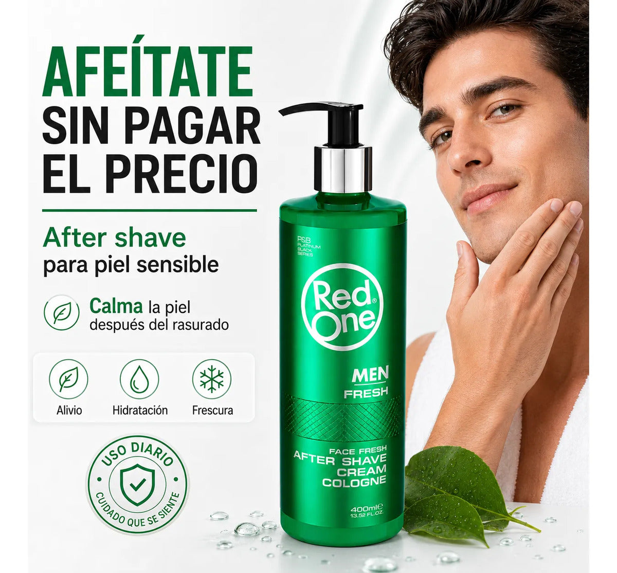 After Shave Hombre Crema Cologne Refrescante 400ml