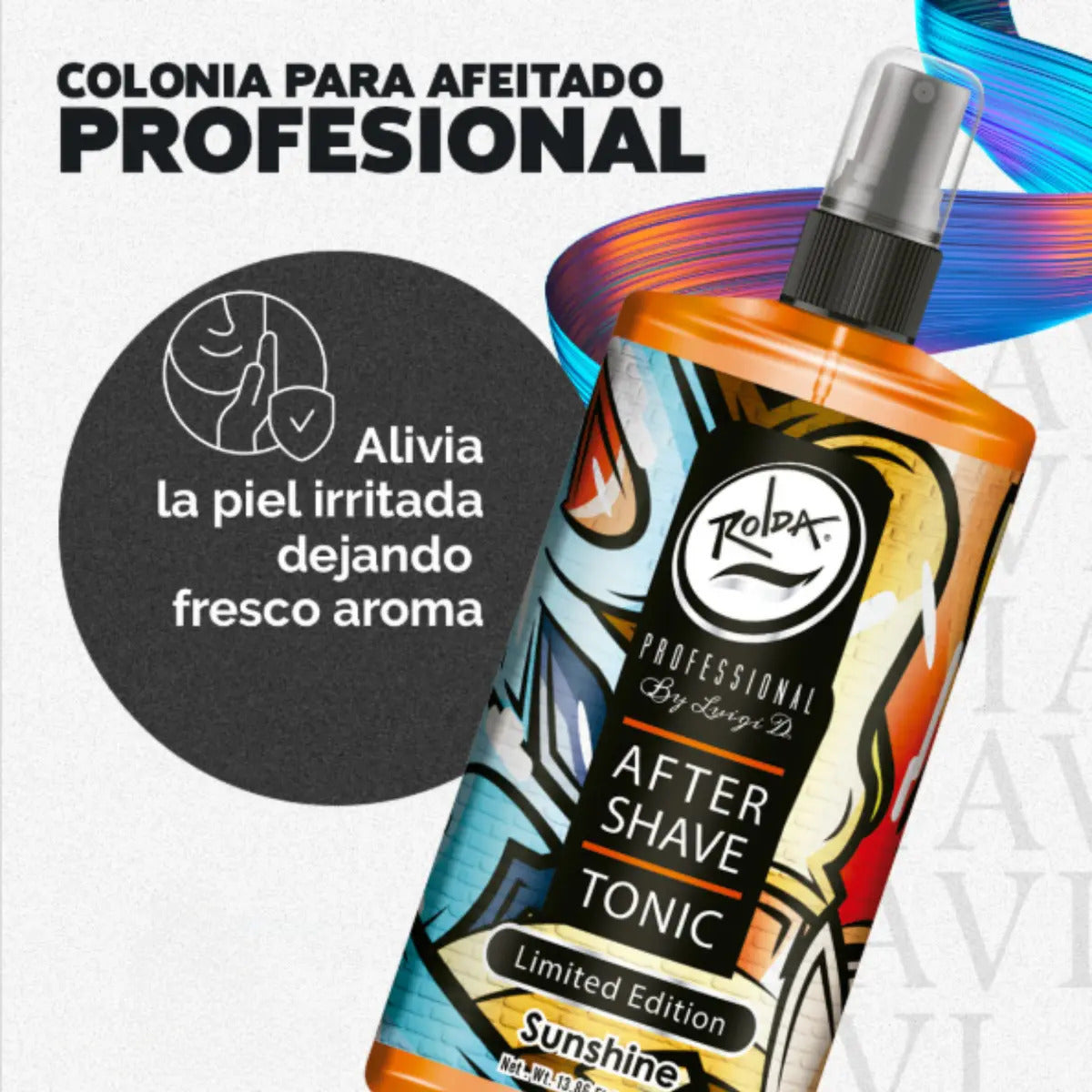 After Shave Colonia Rolda Sunshine - Loción Post Afeitado Cítrica 410ml