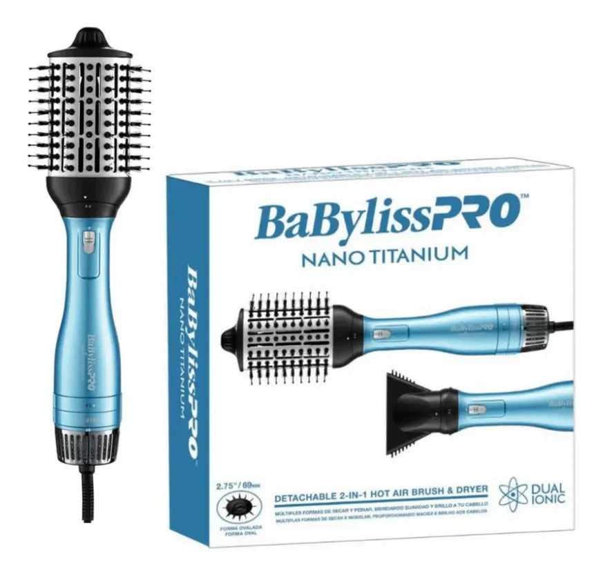 Cepillo Secador Babylisspro 2 En 1 Menos Frizz  Boquilla