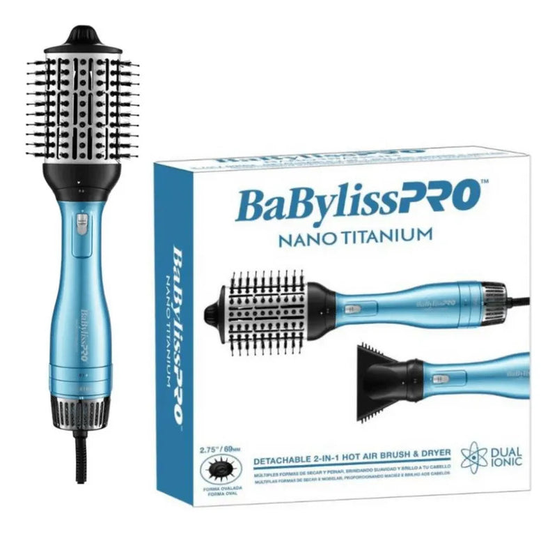 Cepillo Secador Babylisspro 2 En 1 Menos Frizz  Boquilla
