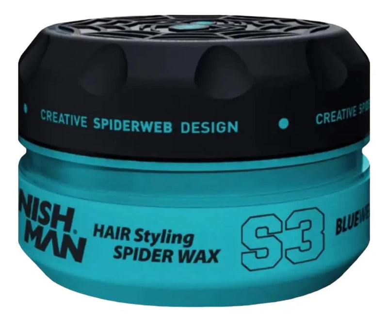 Cera Nishman S3 Spider Wax Blue Web 150ml - Efecto Telaraña y Brillo Intenso