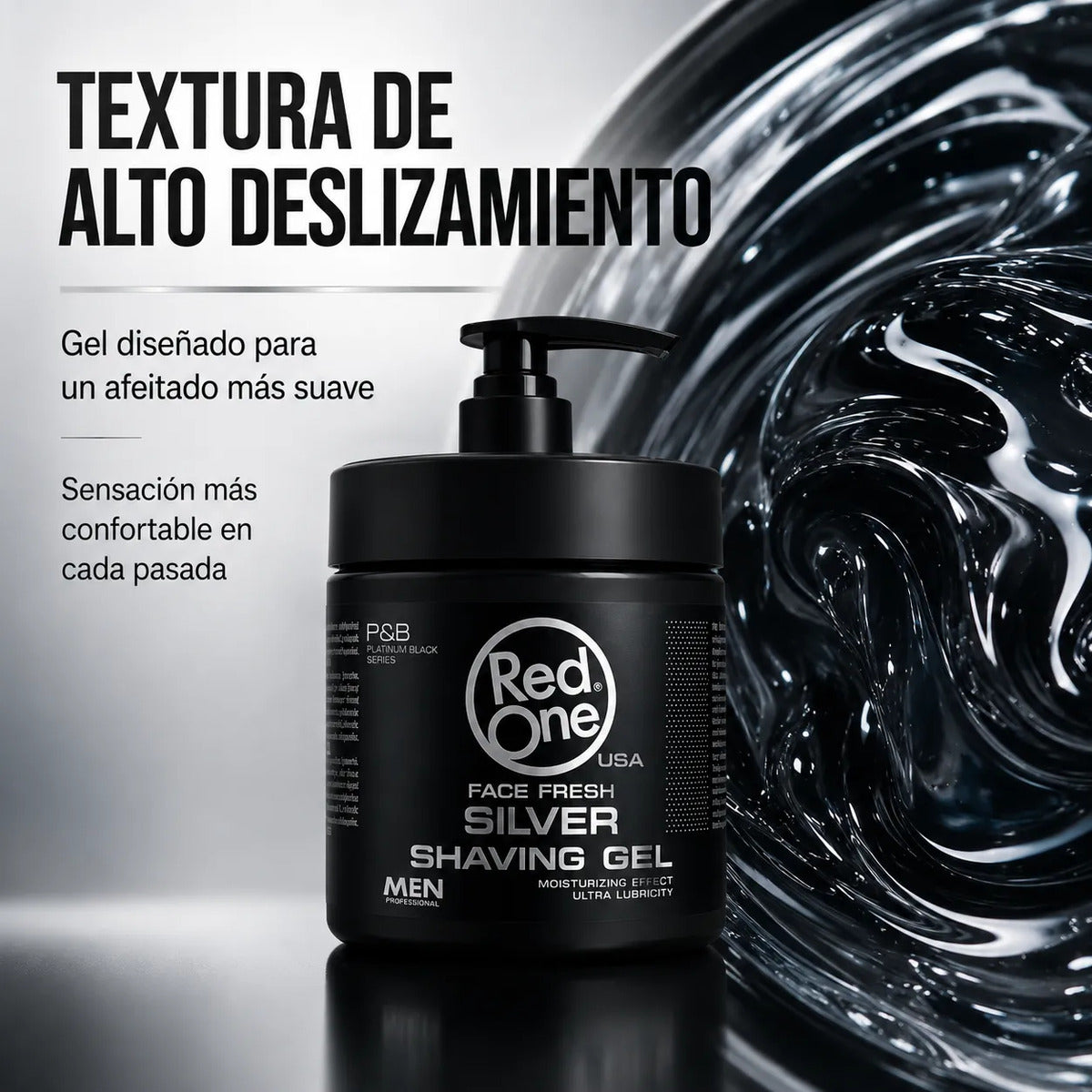 Gel Afeitar Red One Silver Hidratante  Piel Sensible 100ml