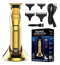Trimmer Profesional Kemei KM-i32s Dorada: Patillera de Alta Precisión Inalámbrica