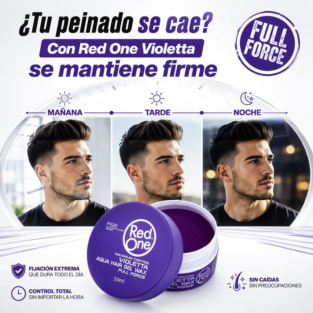 Cera Capilar Red One Look Barber Extra Fuerte Violetta 150ml