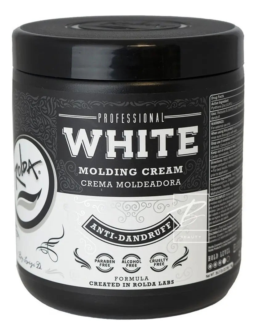 Crema Moldeadora Rolda White Molding Cream 500g - Fijación y Cuidado Anticaspa