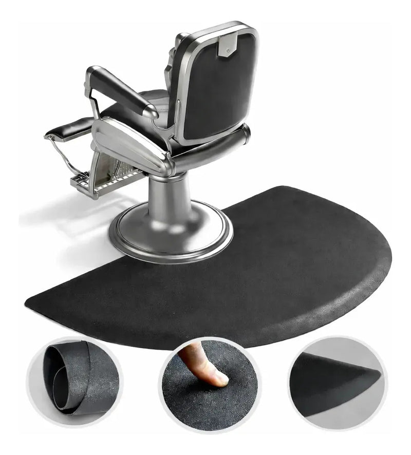 Alfombra Antifatiga Barbería Ergonómica Antideslizante Negro Negro Impermeable