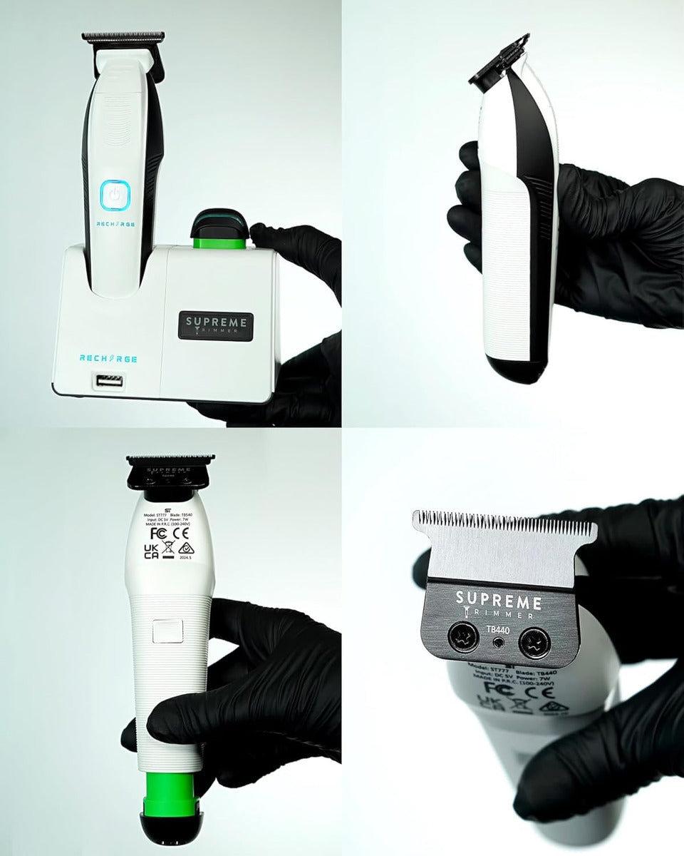 Trimmer Profesional Supreme Trimmer ST777 | Patillera Recargable 8000 RPM