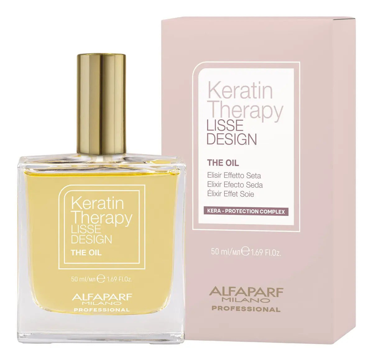 Aceite Alfaparf Keratin Therapy Lisse Design 50ml - Elixir Efecto Seda