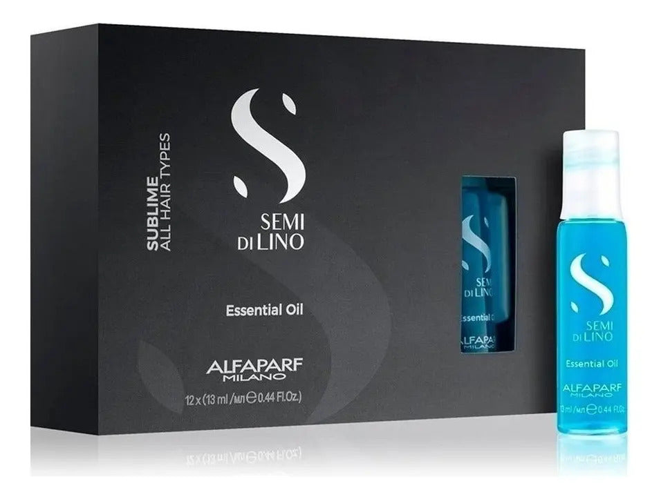 Pack 12 Ampollas Alfaparf Semi di Lino Essential Oil - Brillo y Suavidad