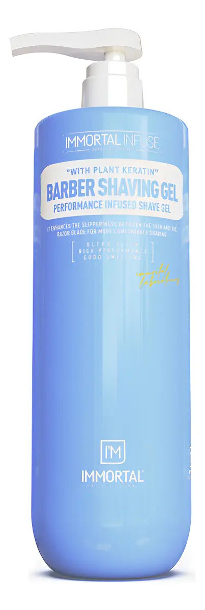 Gel de Afeitar Transparente Immortal Infuse Ultra - Afeitado de Precisión 1L