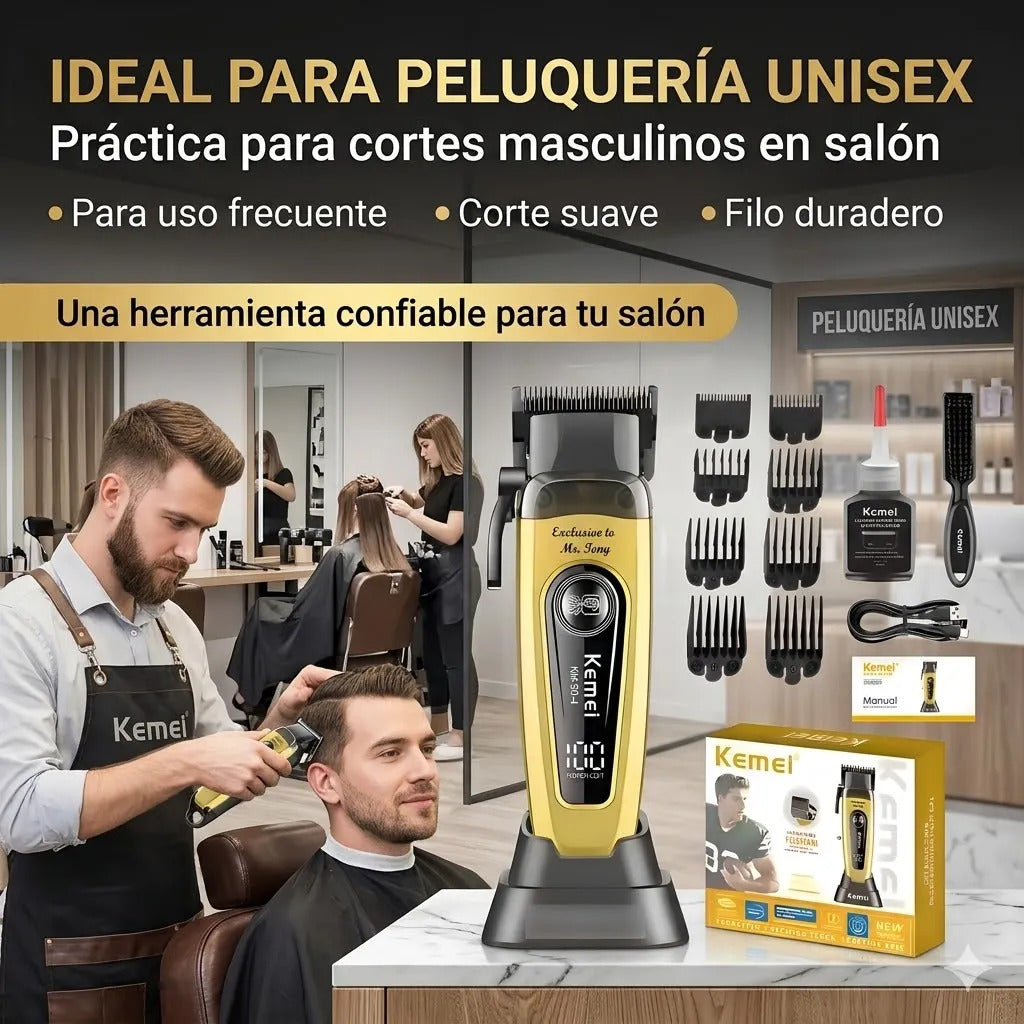 Cortadora De Pelo Profesional Kemei Km-90 Corte Preciso Dlc