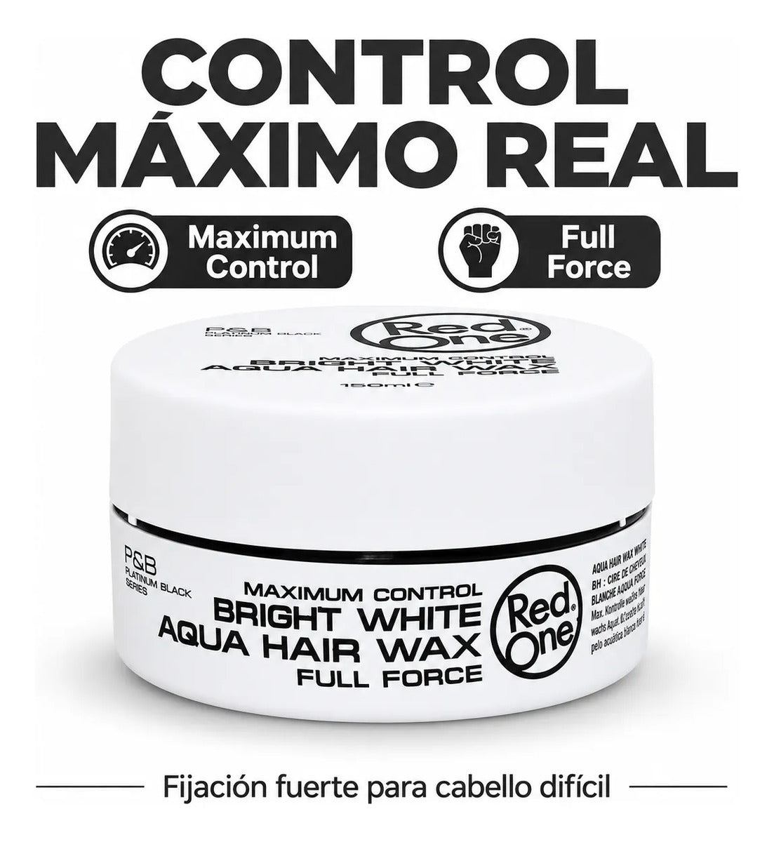 Cera Capilar Red One Bright White Control Fuerte 150ml