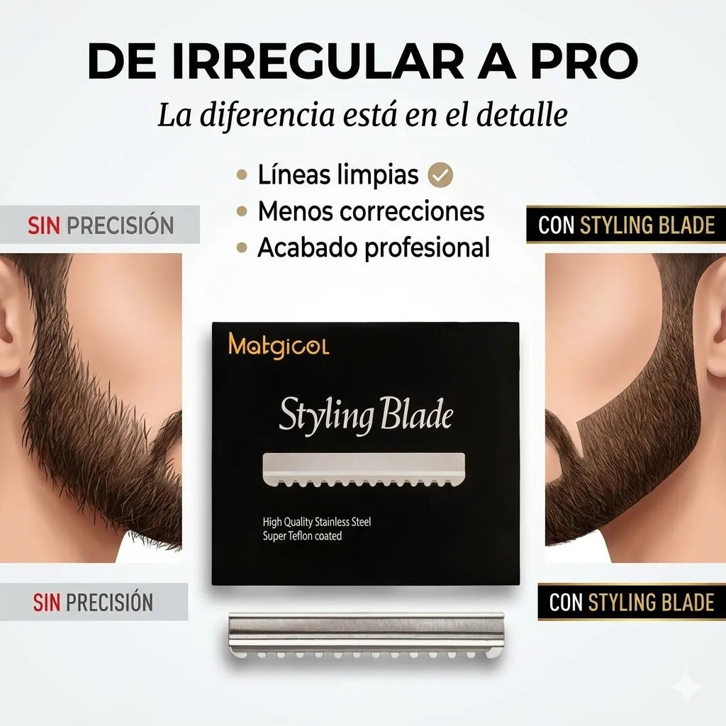 10 Cuchilla Navajas Styling Blade Hoja Dentada Perfilado L