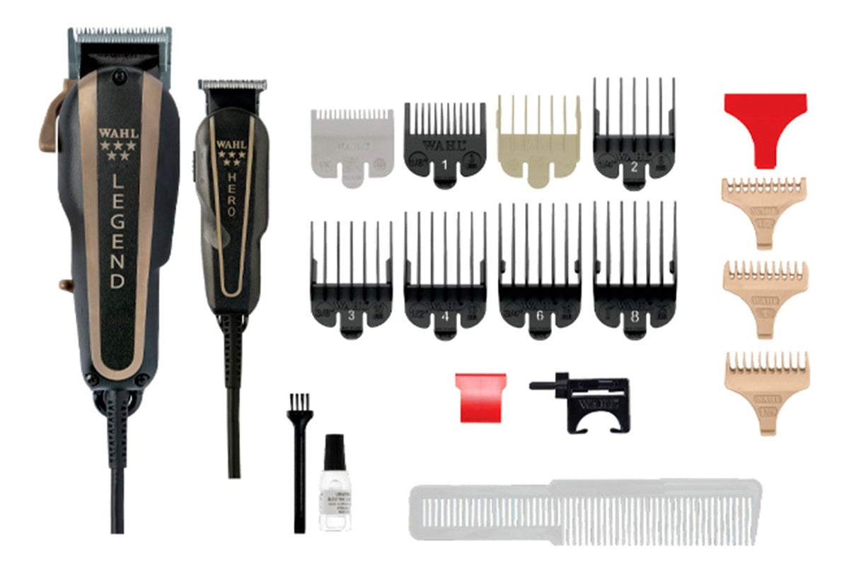 Set Wahl Legend Clipper + Hero Trimmer Profesional Barbería