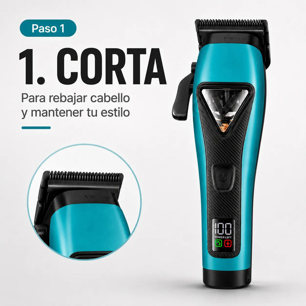 Máquina Cortar Pelo Vgr Kit 3 En 1 Corte Detalle Afeitado