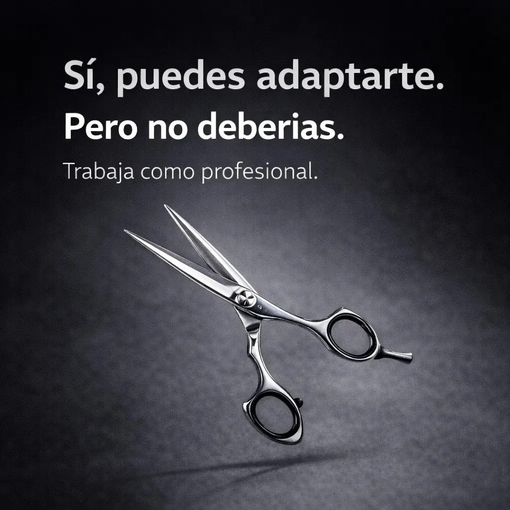 Tijera Profesional Zurdo 6 Pulgadas Wahl Filo Navaja Plateado