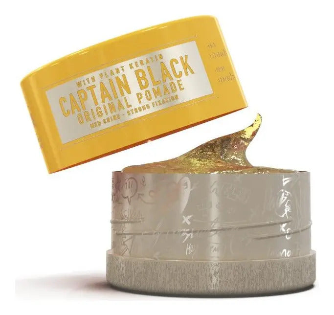 Pomada Immortal NYC Captain Black - Fijación Fuerte y Brillo Medio 150ml
