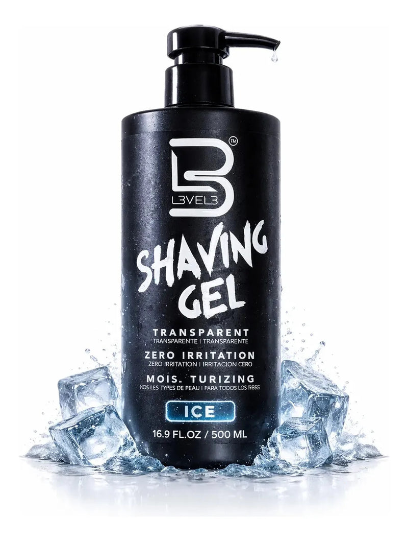 Gel De Afeitado Transparente Level3 Ice Profesional 500ml