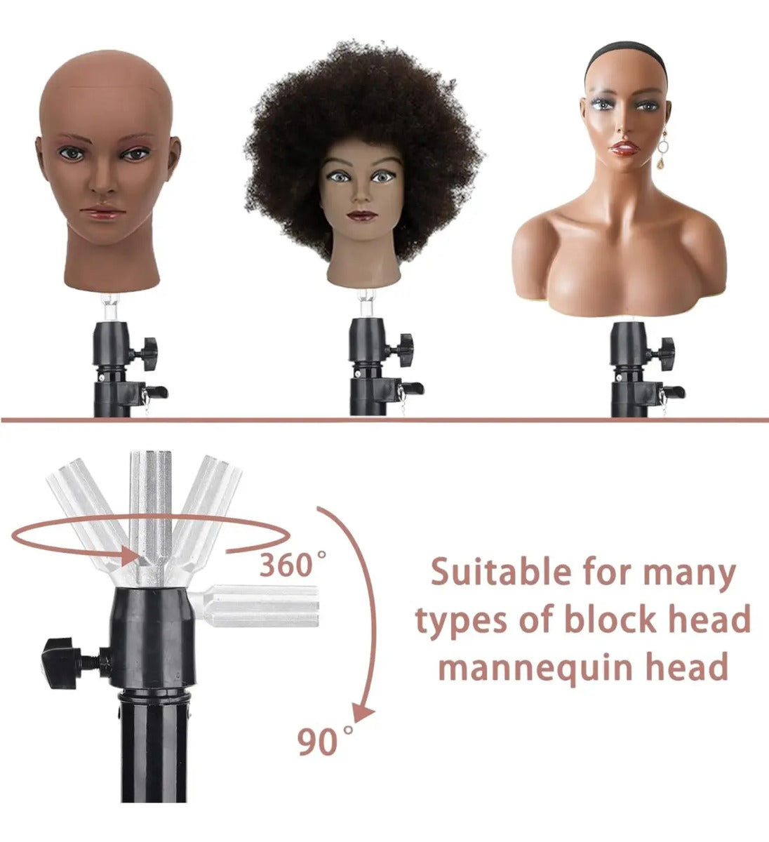 Soporte Trípode Profesional para Cabeza Técnica - Ajustable hasta 130cm