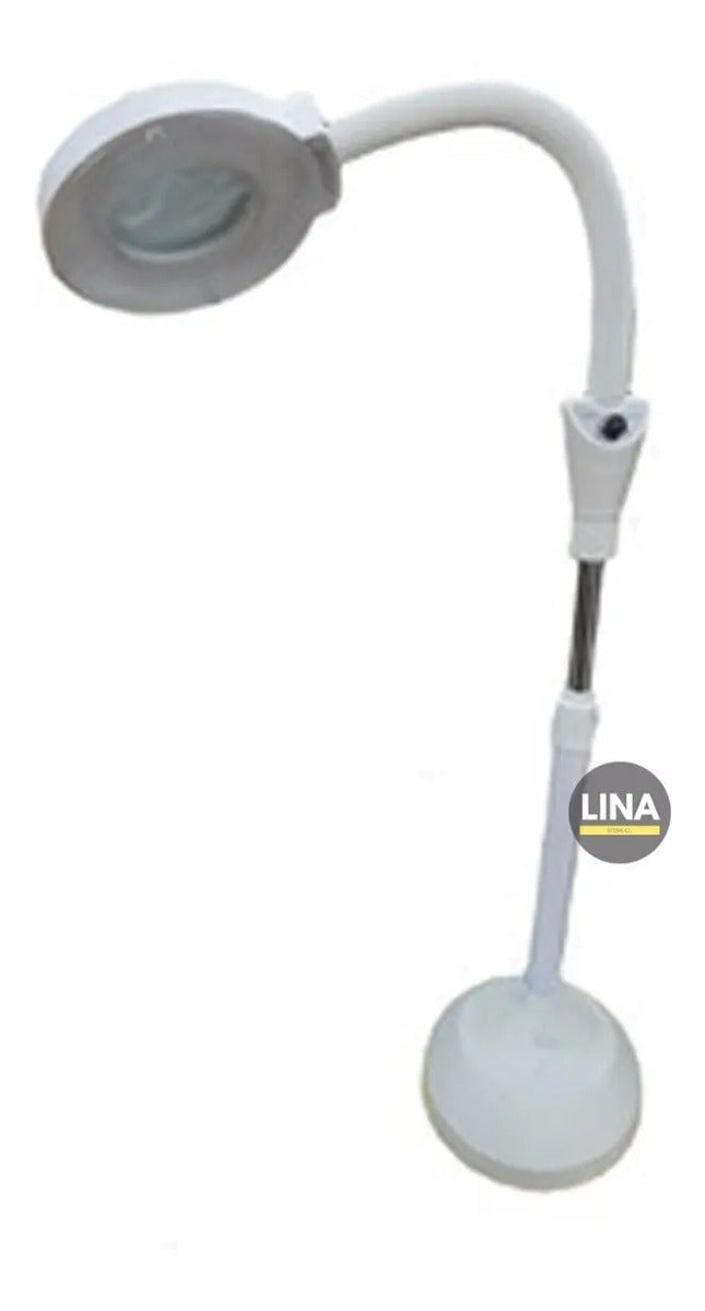 Lámpara de Pedestal con Lupa y Luz LED Profesional - Altura 1.55m