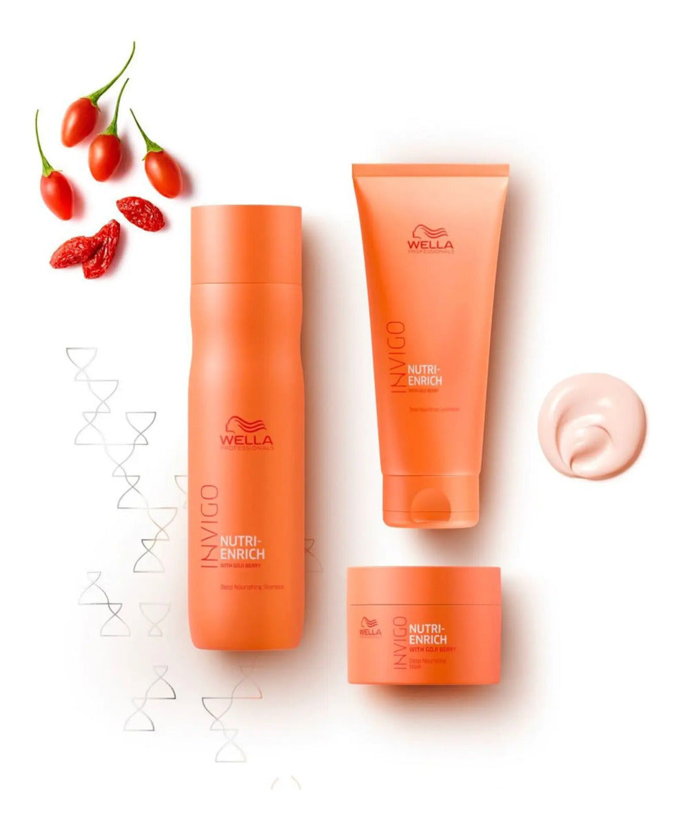 Kit Wella Invigo Nutri-Enrich - Shampoo + Acondicionador + Mascarilla