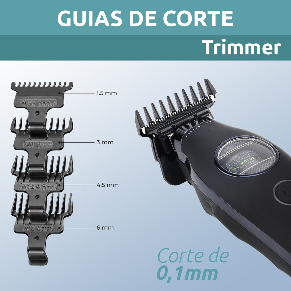 Máquina VGR V-880T Trimmer Profesional BLDC 7200 RPM Cortadora de Pelo