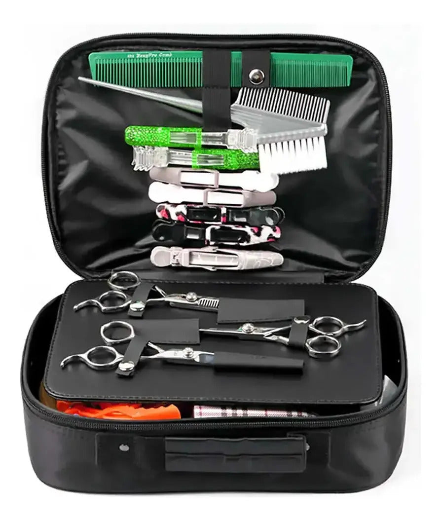 Maletín de Mano para Barbería Profesional - Organizador Compacto Negro