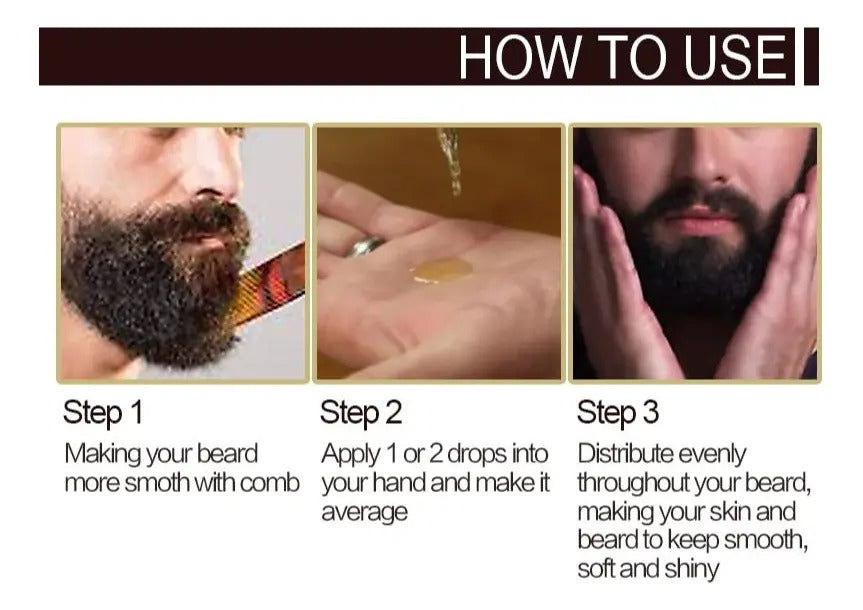 Kit de Cuidado para Barba Profesional - Aceite, Bálsamo y Cepillo de Madera