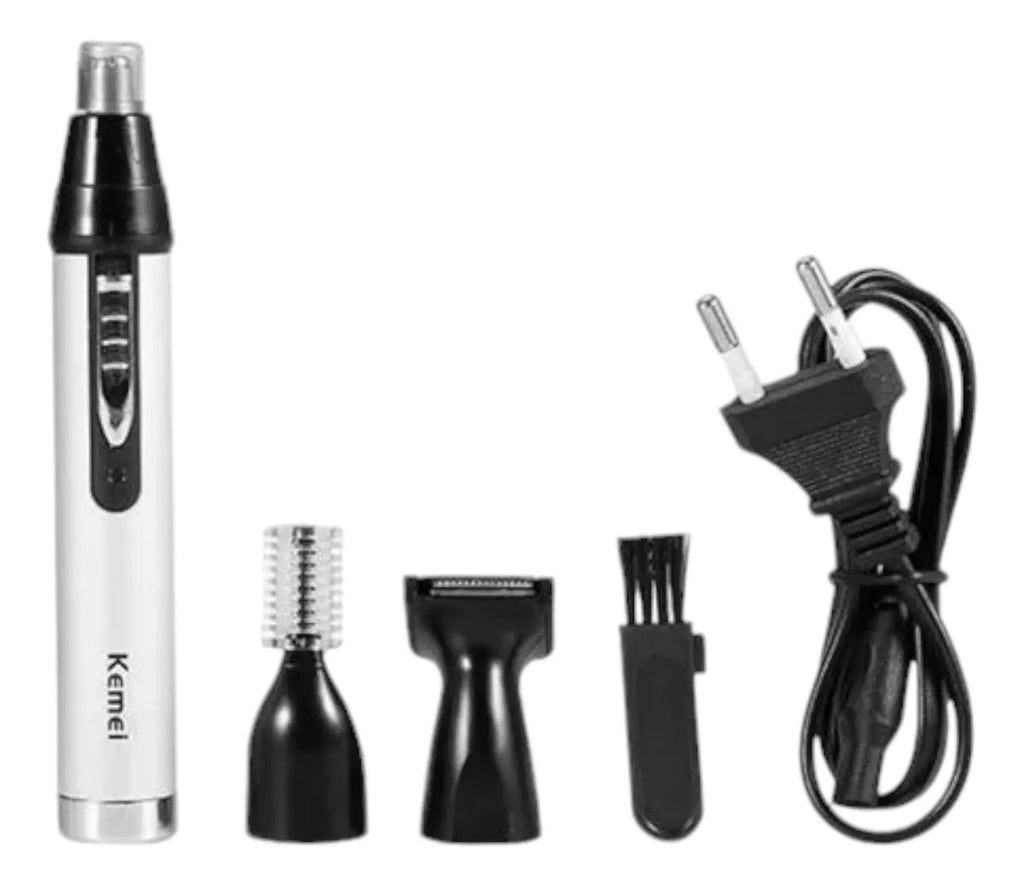 Trimmer Recargable Kemei 3 en 1 KM-6651: Cortadora de Nariz, Cejas y Patillas