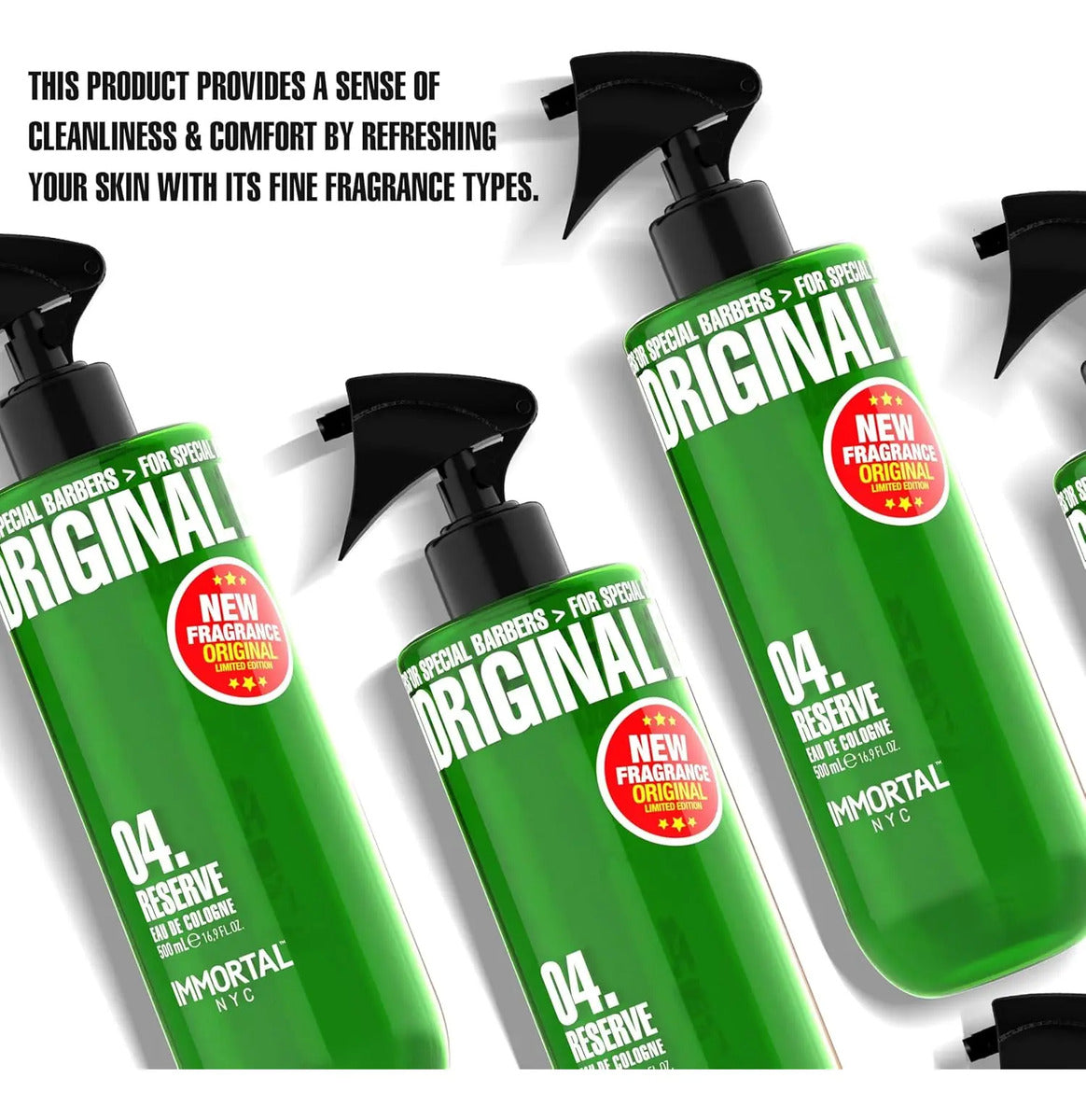 After Shave Immortal Premium Reserve 04 - Loción en Spray Profesional 500ml