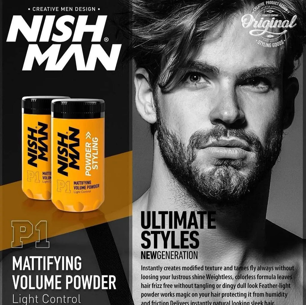 Polvo Texturizador Nishman P1 Volume Powder - Efecto Mate y Volumen Natural 20g