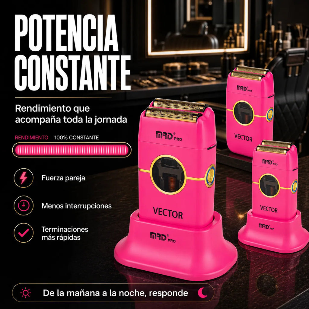 Afeitadora Shaver Profesional Rasuradora Mrd 13.000 Rpm Pink