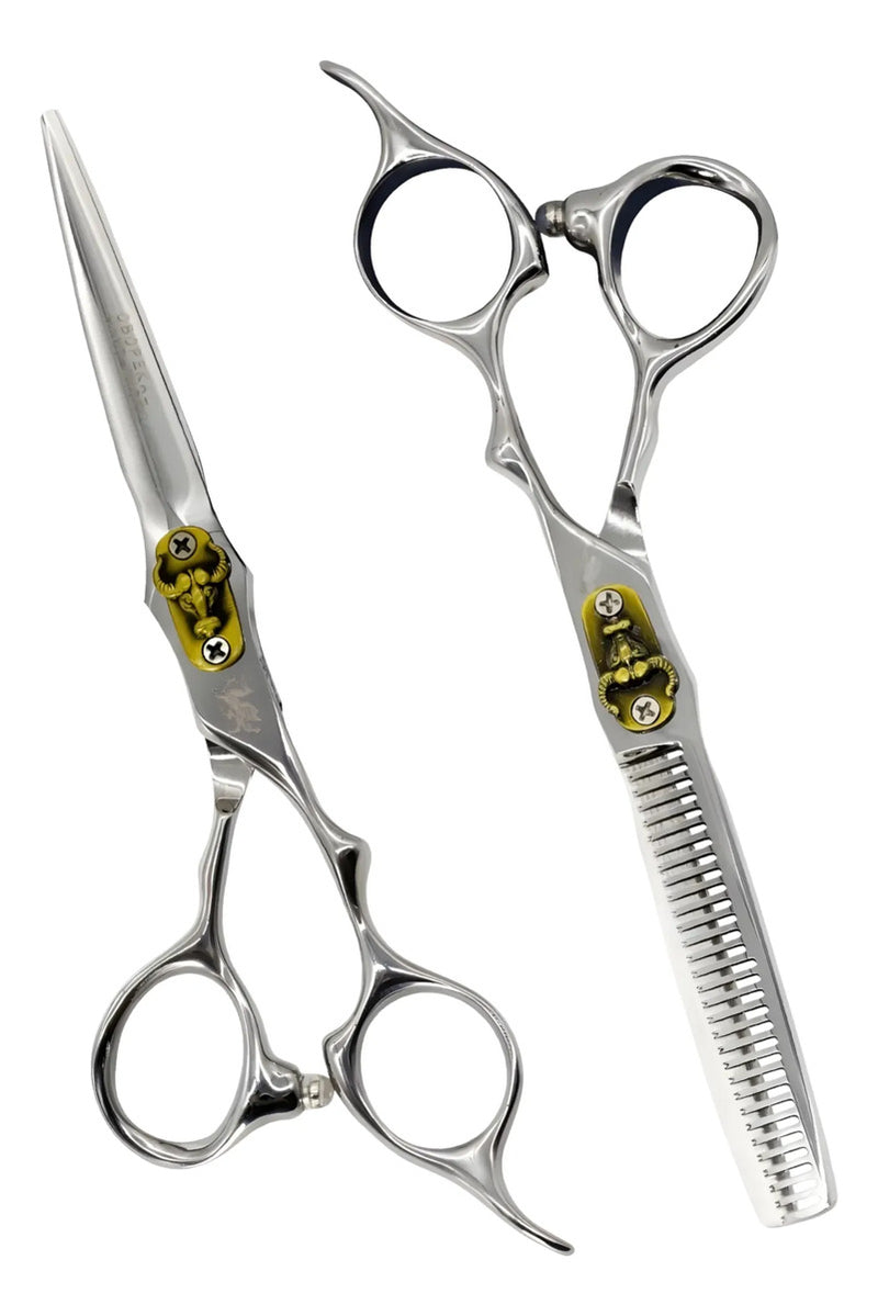 Tijeras Profesionales Peluquería Pack Corte+esculpidora 6.0