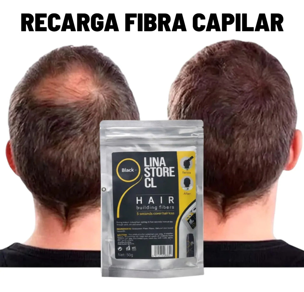 Recarga Sobre De Fibra Capilar Polvo Disimulador De Calvicie