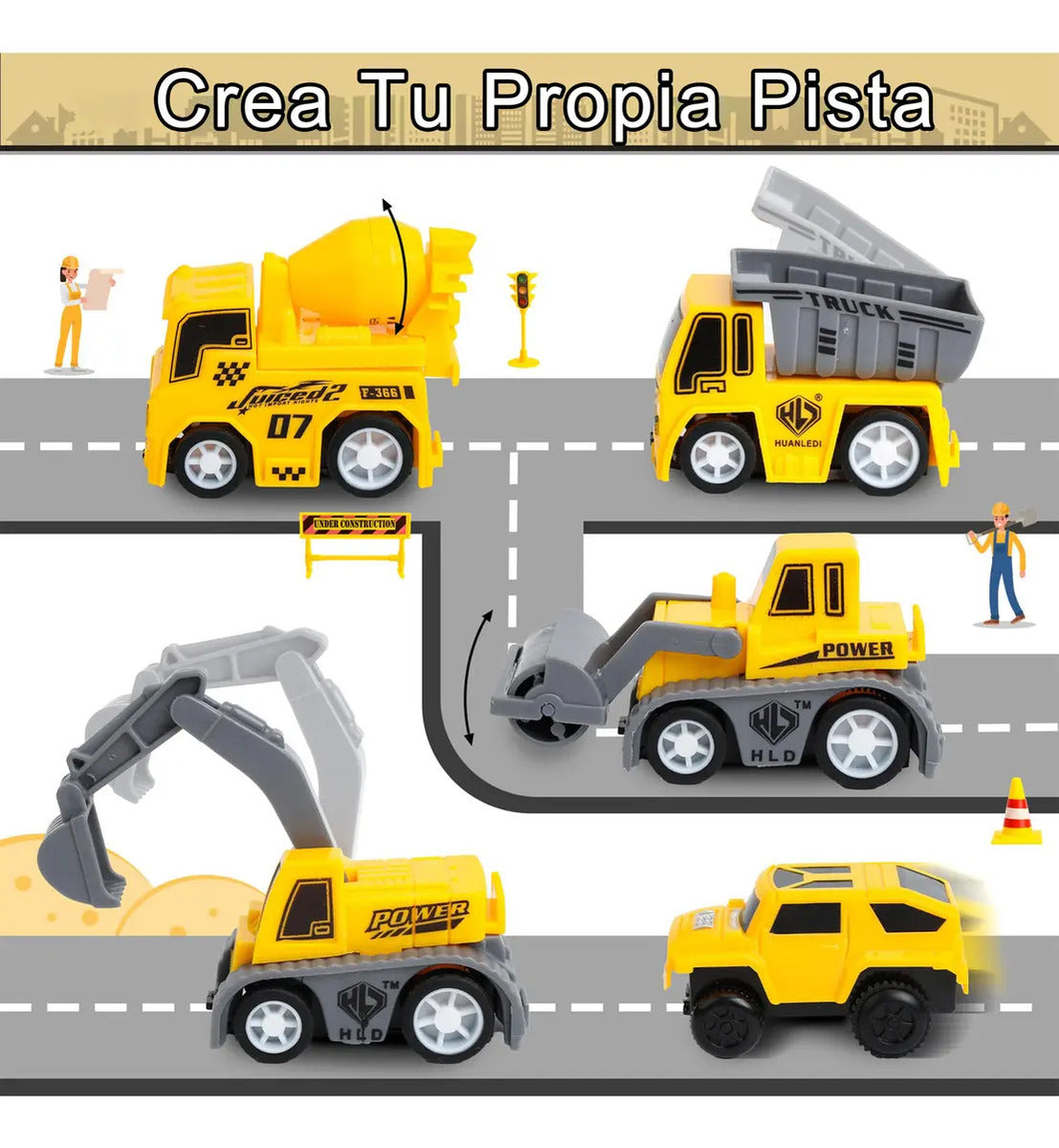 Pista de Carreras Flexible 345 Piezas – Set de Construcción Didáctico con Auto Eléctrico