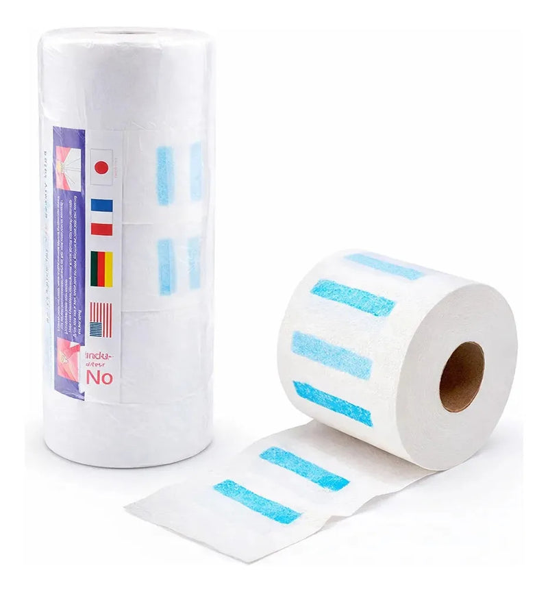 Papel De Cuello Barbería Higiene Profesional Adhesivo 5 Unid