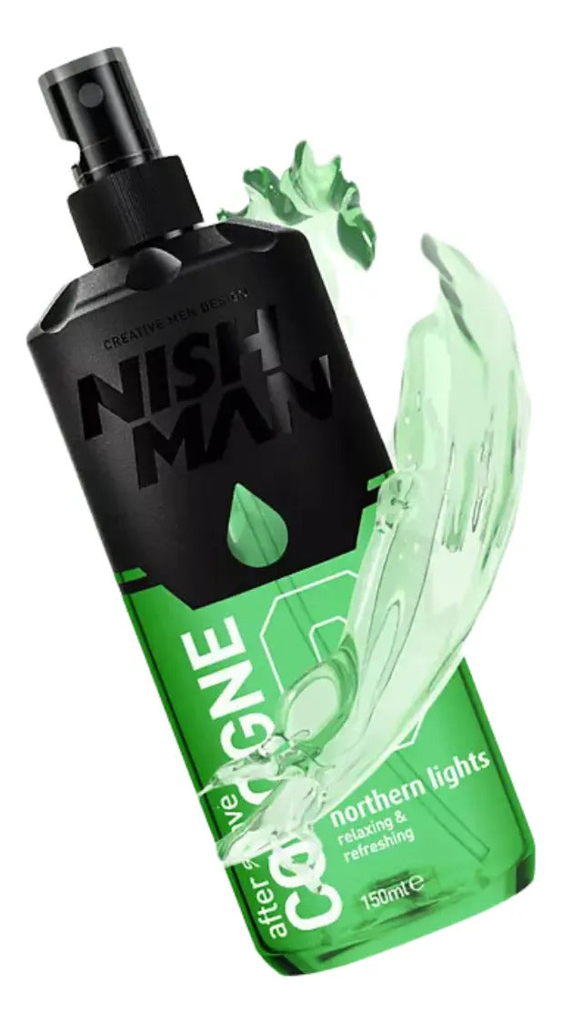 After Shave Colonia Nishman No.0 Northern Lights - Loción Profesional 400ml