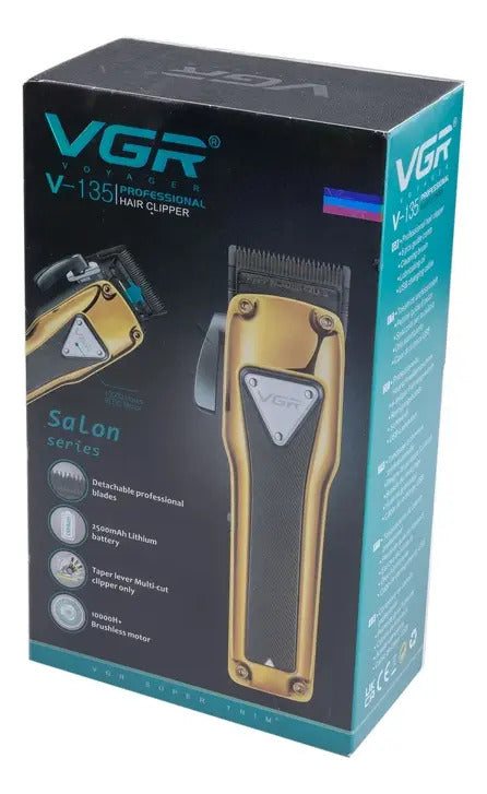 Máquina VGR V-135 Cortapelo y Afeitadora Profesional Recargable Portátil
