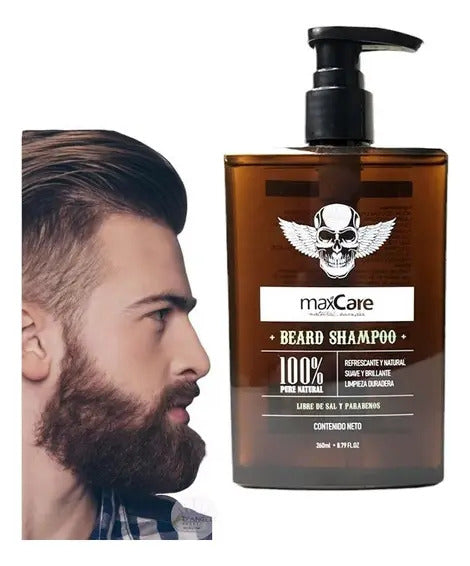 Pack de Cuidado para Barba Profesional - Aceite, Bálsamo y Cepillo de Madera