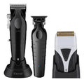 Set de Barbería Profesional Kemei: Clipper 2296 + Trimmer 2299 + Shaver 3383