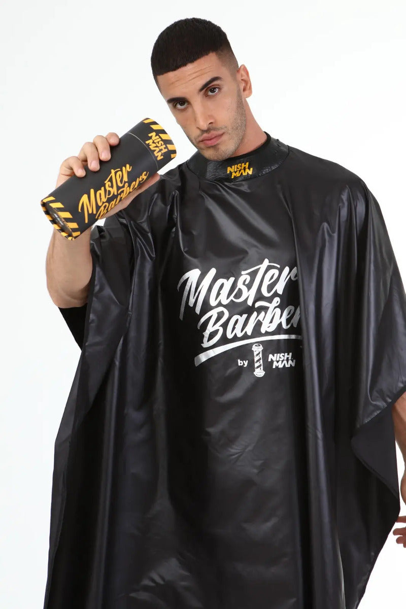 Capa de Corte Profesional Nishman Master Barber - Tela Nano Micro Premium