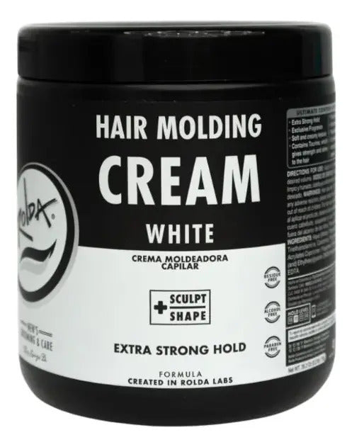 Crema Moldeadora Rolda White Molding Cream 500g - Fijación y Cuidado Anticaspa