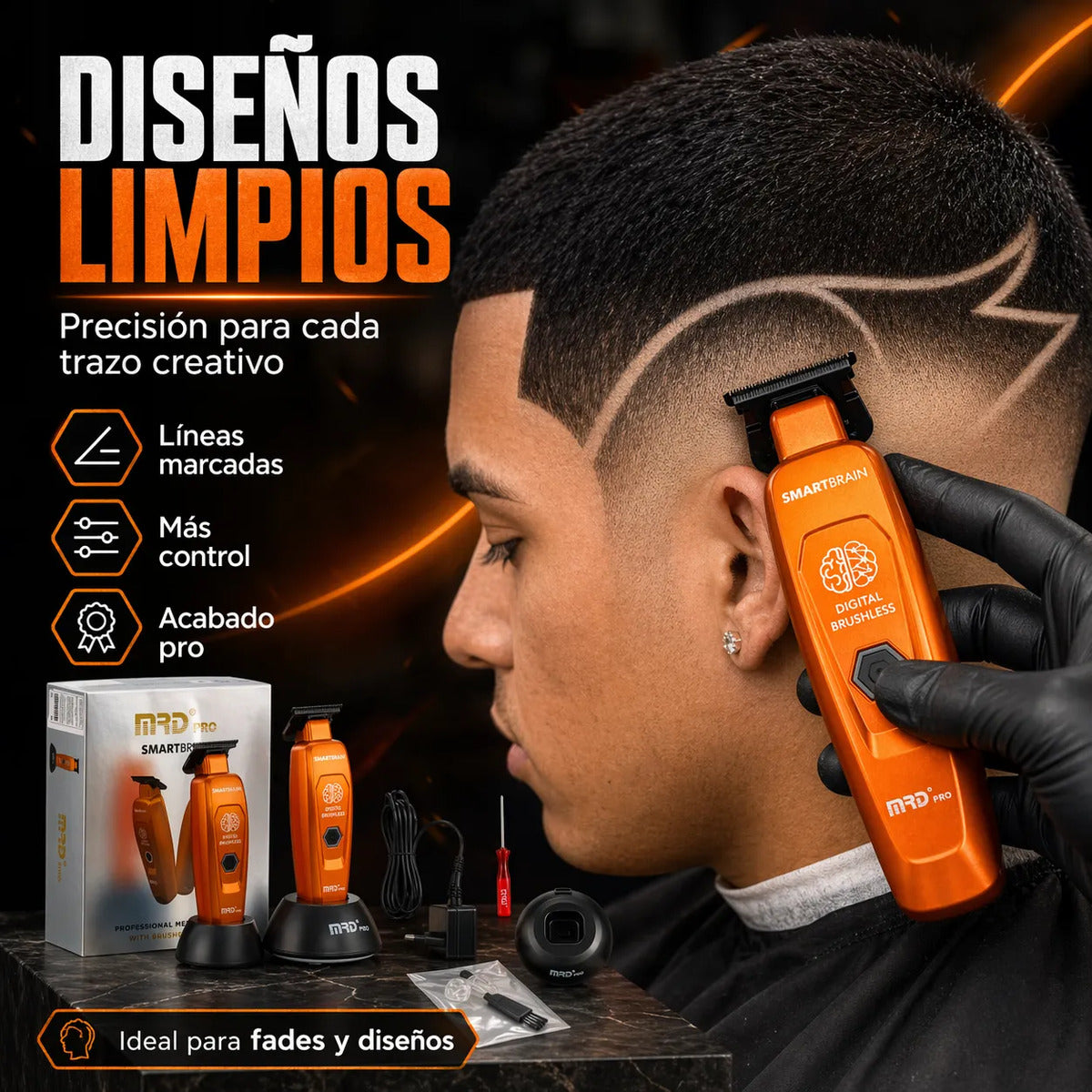 Trimmer Mrd Profesional Gmt-90-4 Maquina Para Cortar El Pelo