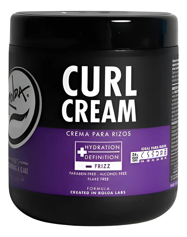 Crema de Rizos Rolda Curl Cream 500g - Definición e Hidratación Profunda