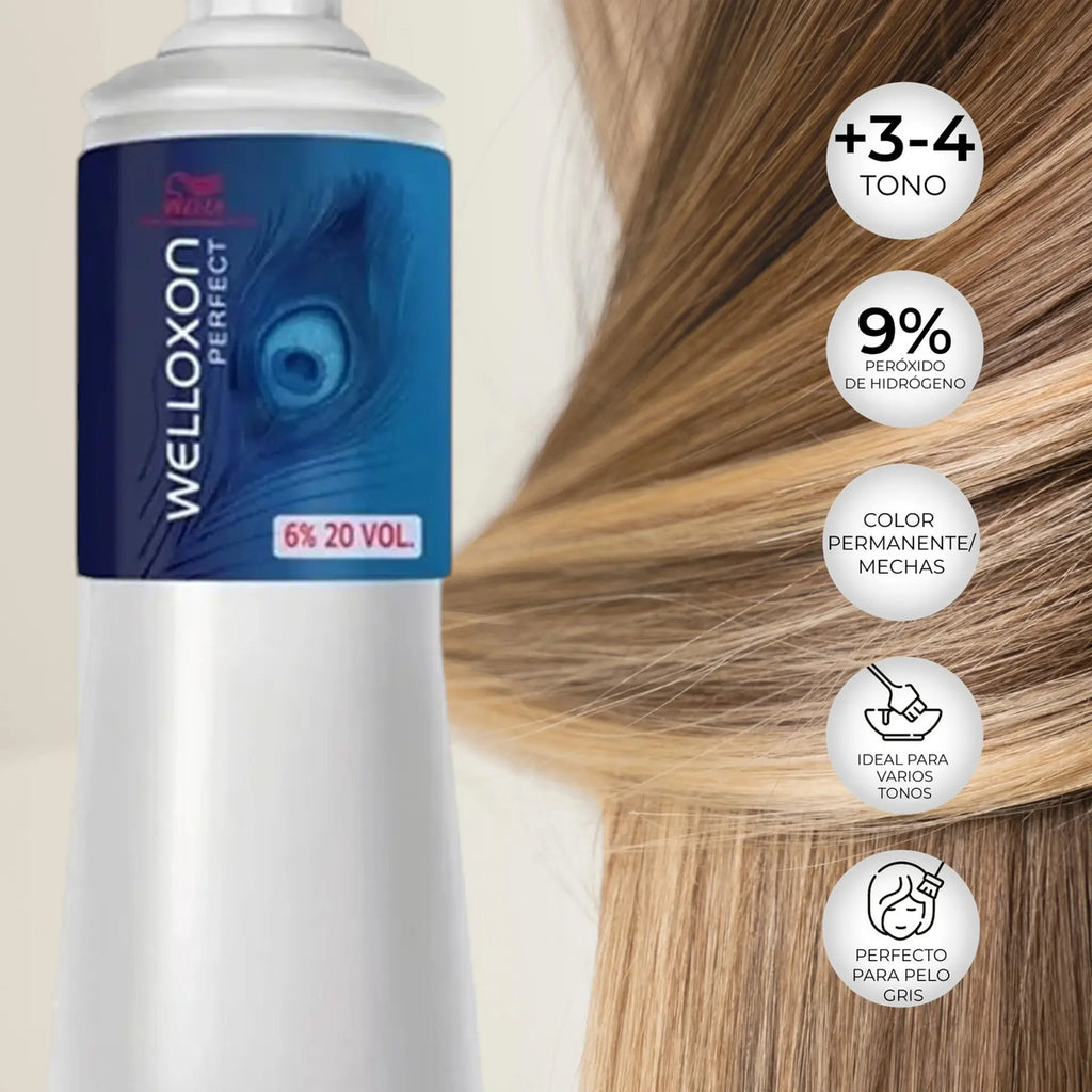 Agua Oxigenada Wella Welloxon Perfect 1L Oxidante Profesional