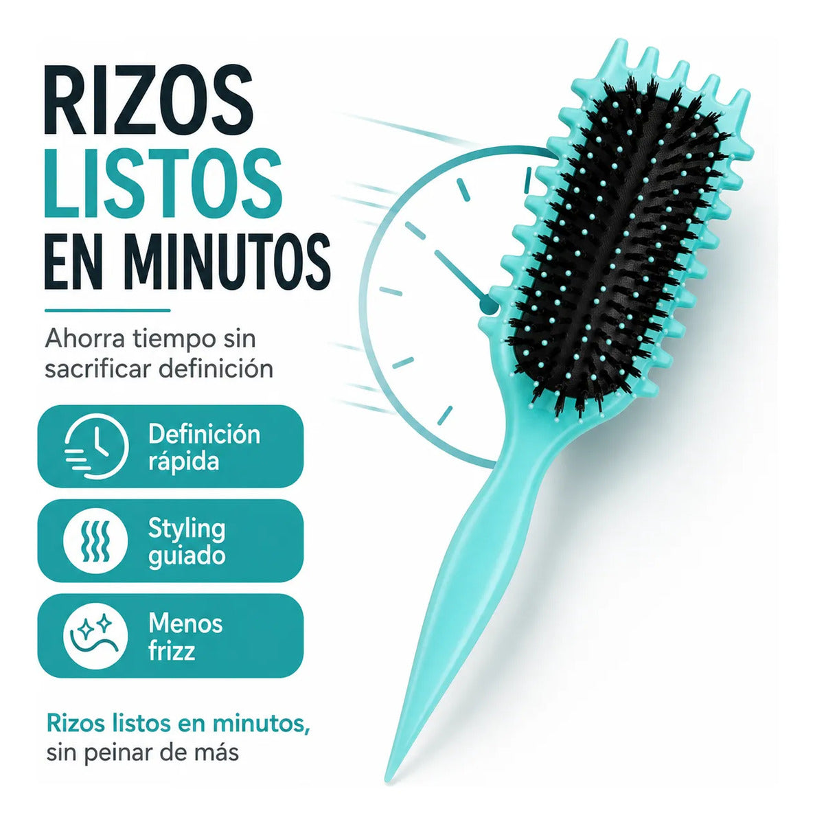 Cepillo Rizos Ondulados Define Acomoda Forma