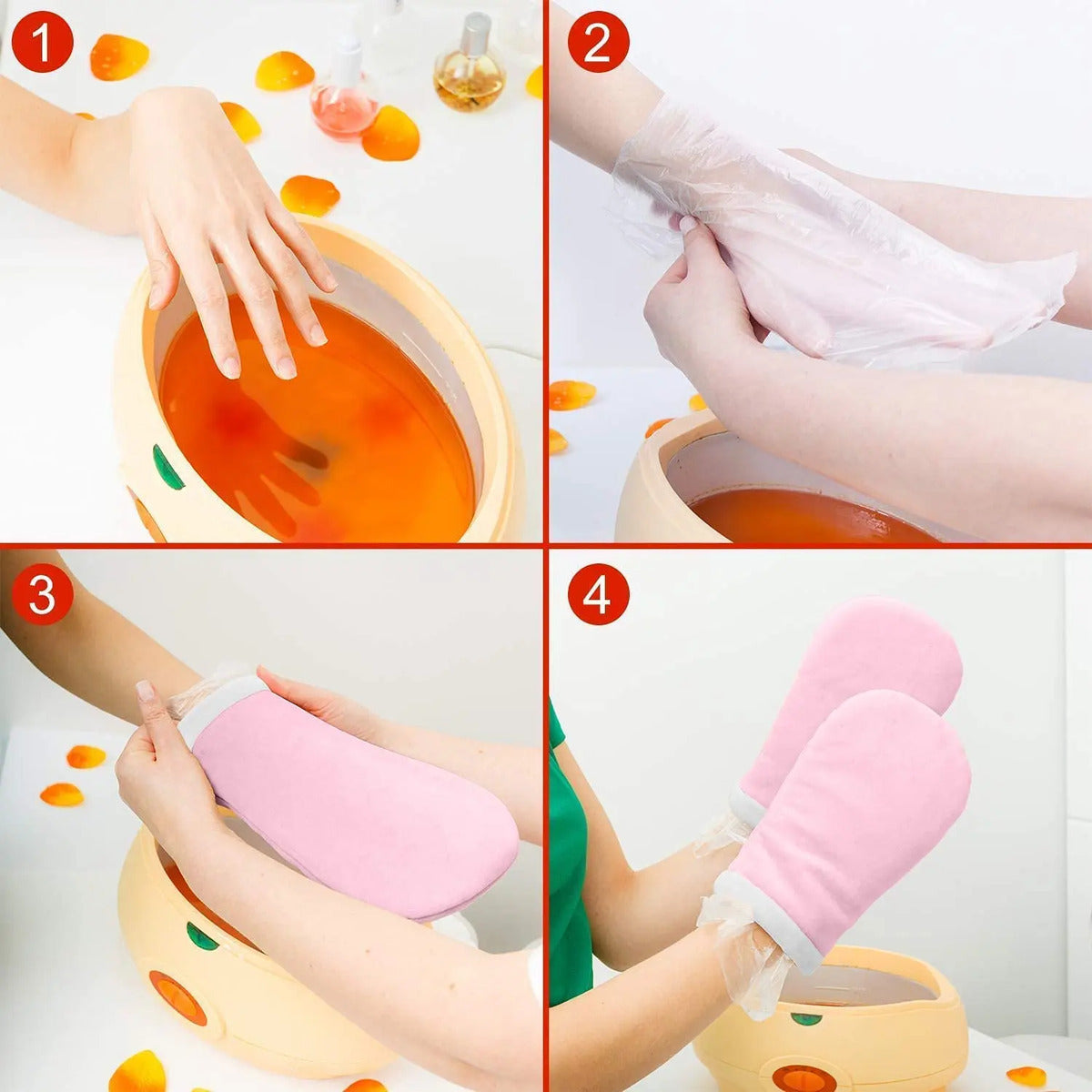 Pack X 6 Cera Parafina Manicure Parafinoterapia