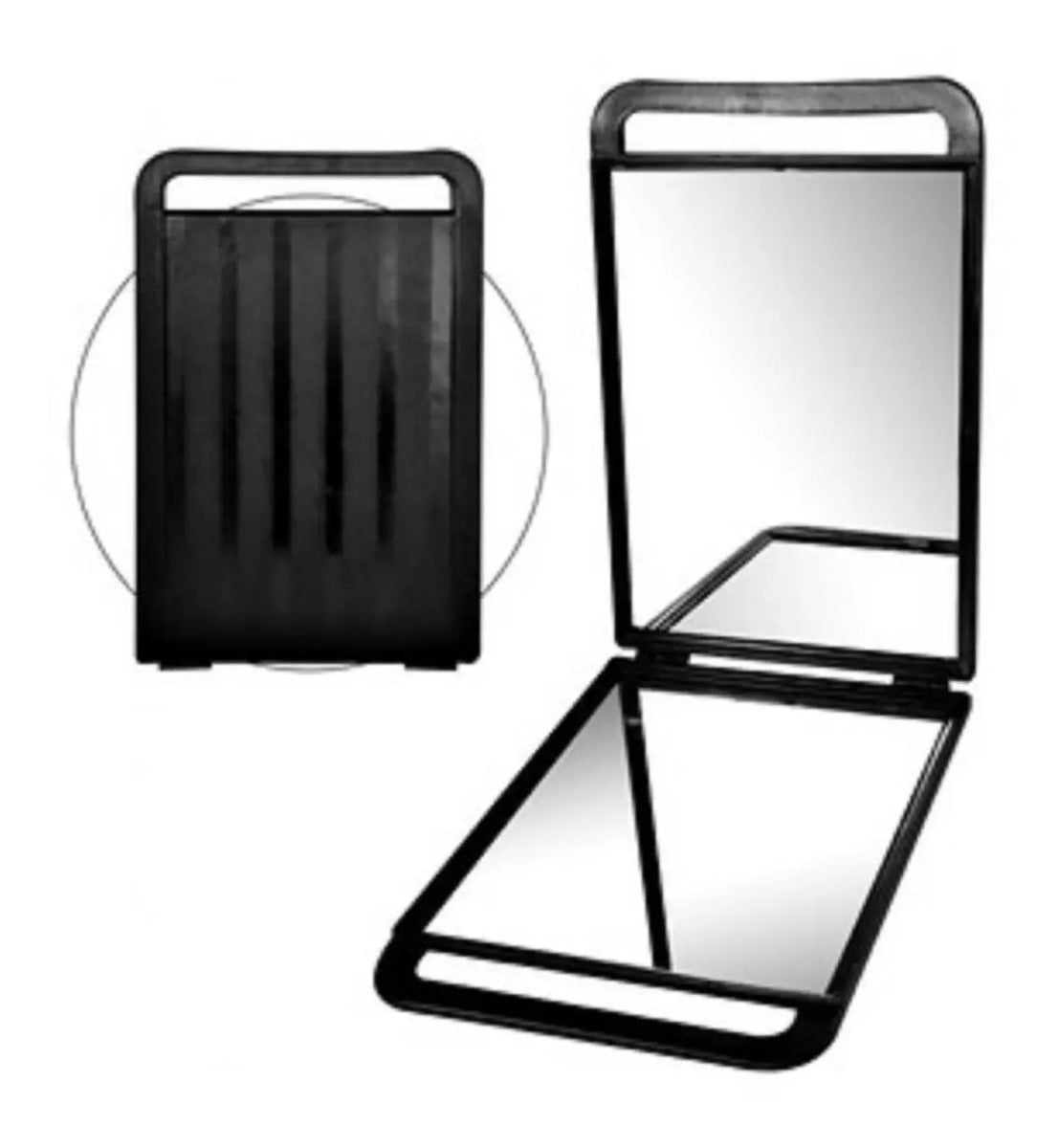 Espejo Retrovisor Doble Barberia Peluqueria De Mano