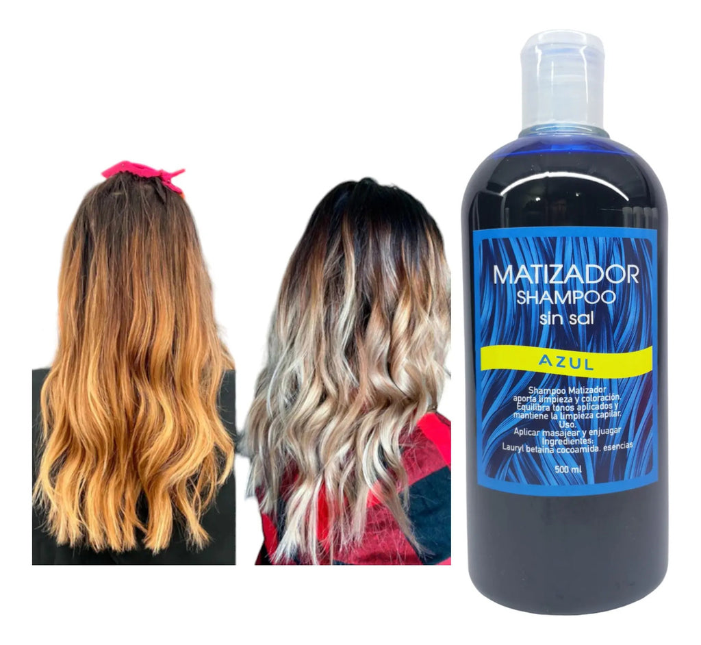 Shampoo Matizador Profesional - Neutralizante de Tonos para Cabello Teñido y Decolorado