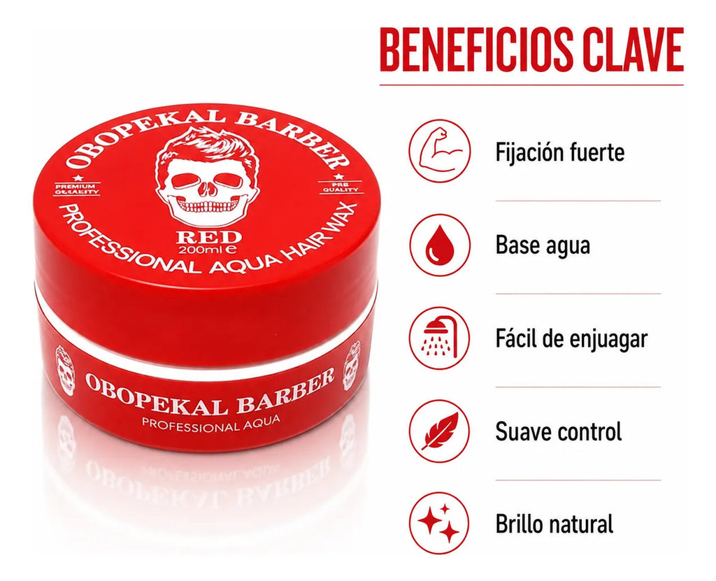 Cera Obopekal Para Barba Cabello Gel Pomada Capilar Barbería